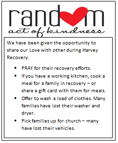 Random Acts of Kindness October